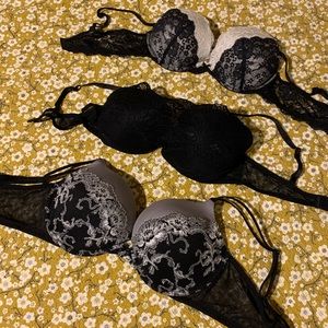 Victoria’s Secret Lace Bras & Black Lace Bra Lot